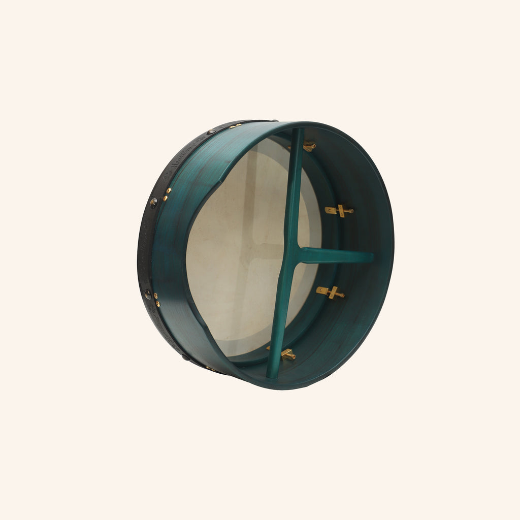 Muzikkon 16"X6" Heartland Tunable Irish Bodhran Drum Deep Rim with T-BAR & Taped Finish Deep Tune, Celtic Irish Bodhran