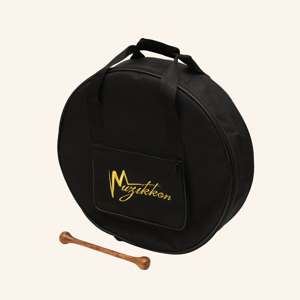 Muzikkon 14"X6" Heartland Tunable Irish Bodhran Drum Deep Rim with T-BAR & Taped Finish Deep Tune