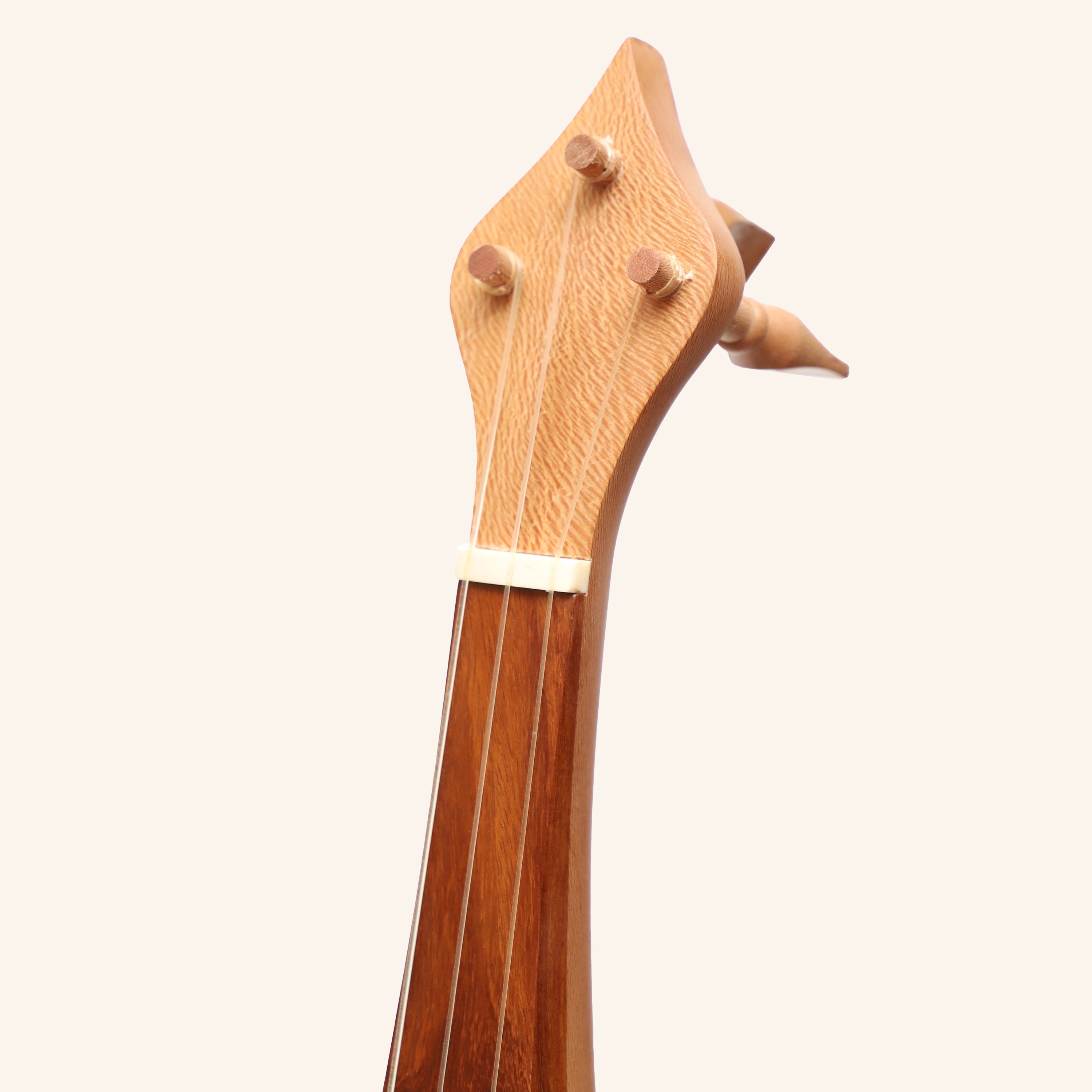 Muzikkon Tenor Rebec, 3 String Lacewood