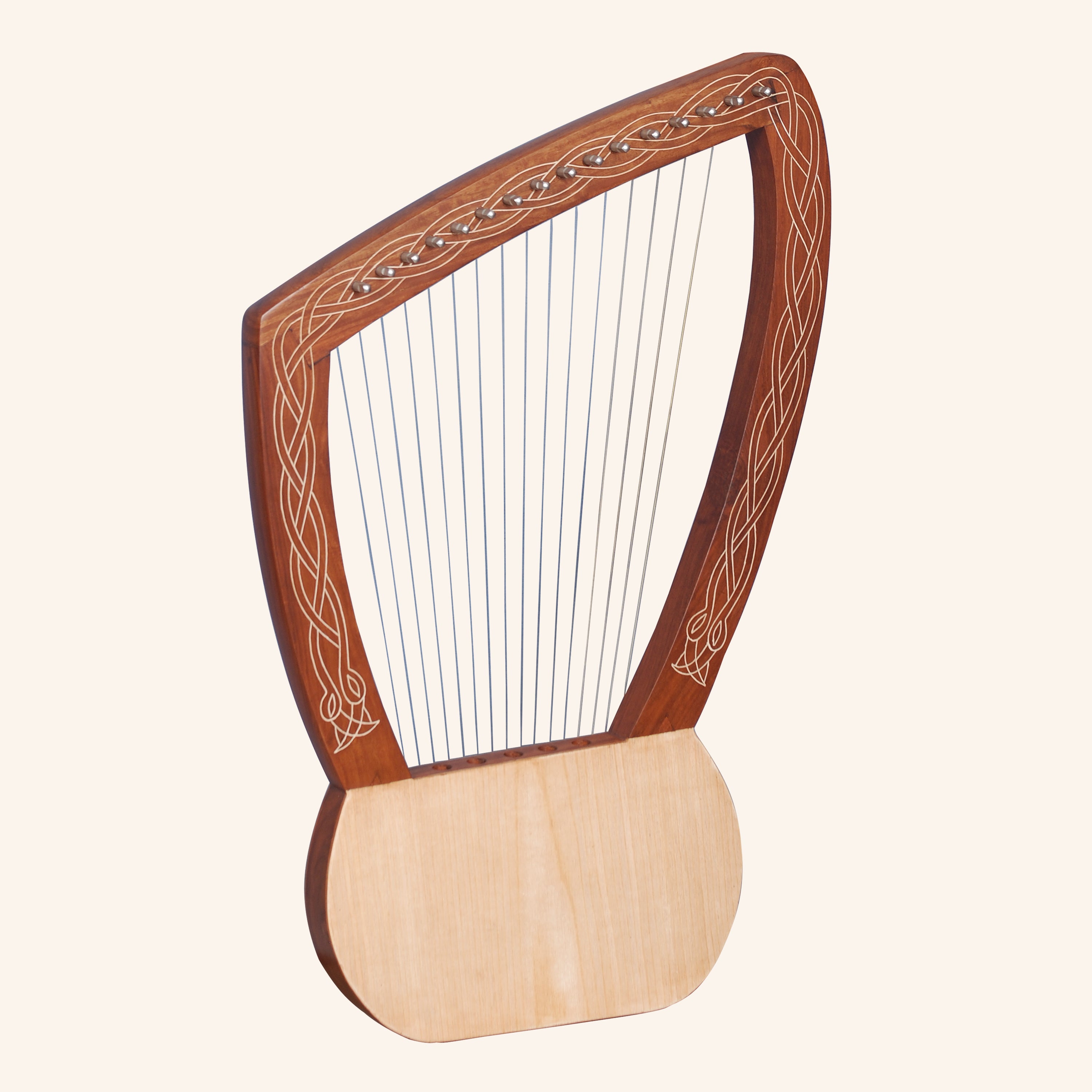 Muzikkon Lyre Harp 16 String Rosewood
