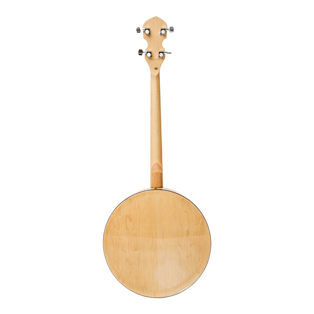 Heartland Deluxe Irish Tenor Banjo 17 Frets Left Handed 24 Bracket Closed Solid Back Maple Finish