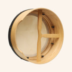 Muzikkon 14”x6" Premium Celtic Irish Bodhran with Easy Tune System Deep Rim T-BAR & Taped Finish