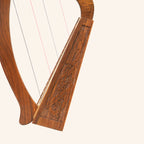 12 String O'Carolan Harp Celtic Dragon, Mini Celtic Harp