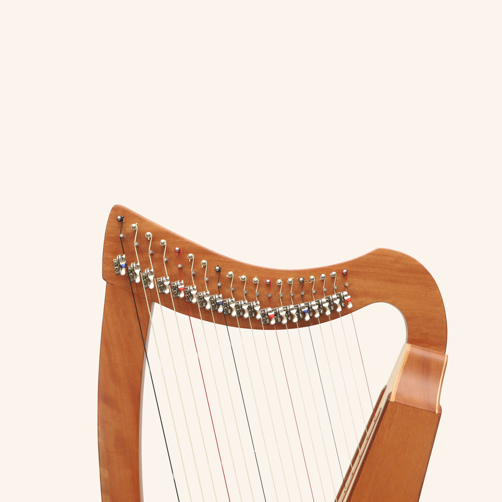 Muzikkon 19 String Trinity Cèilidh Harp Mahogany