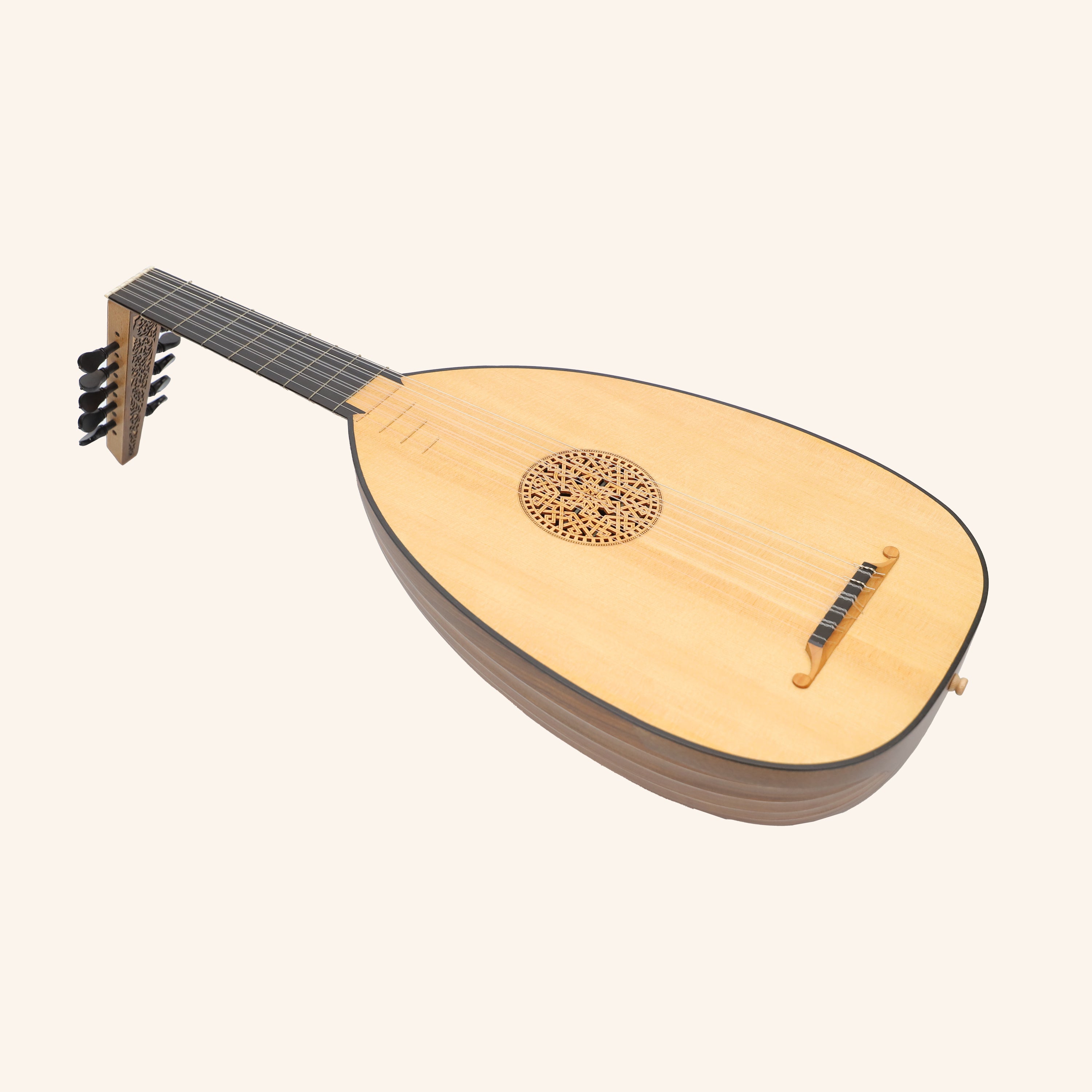 Muzikkon Renaissance Lute 6 Course Deluxe Left Hand After Hieber