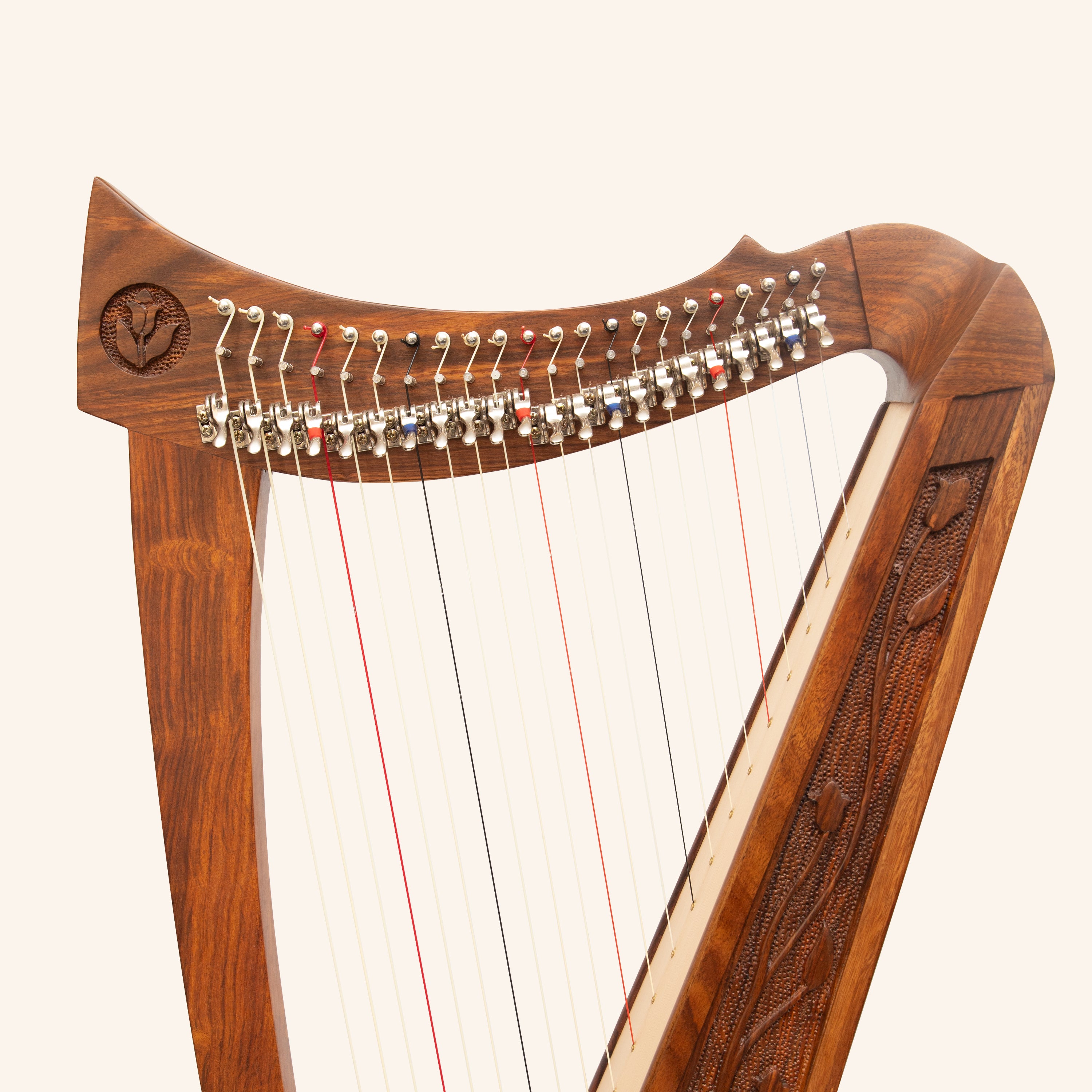 22 String Trinity Crested Harp, Celtic Lap Harp