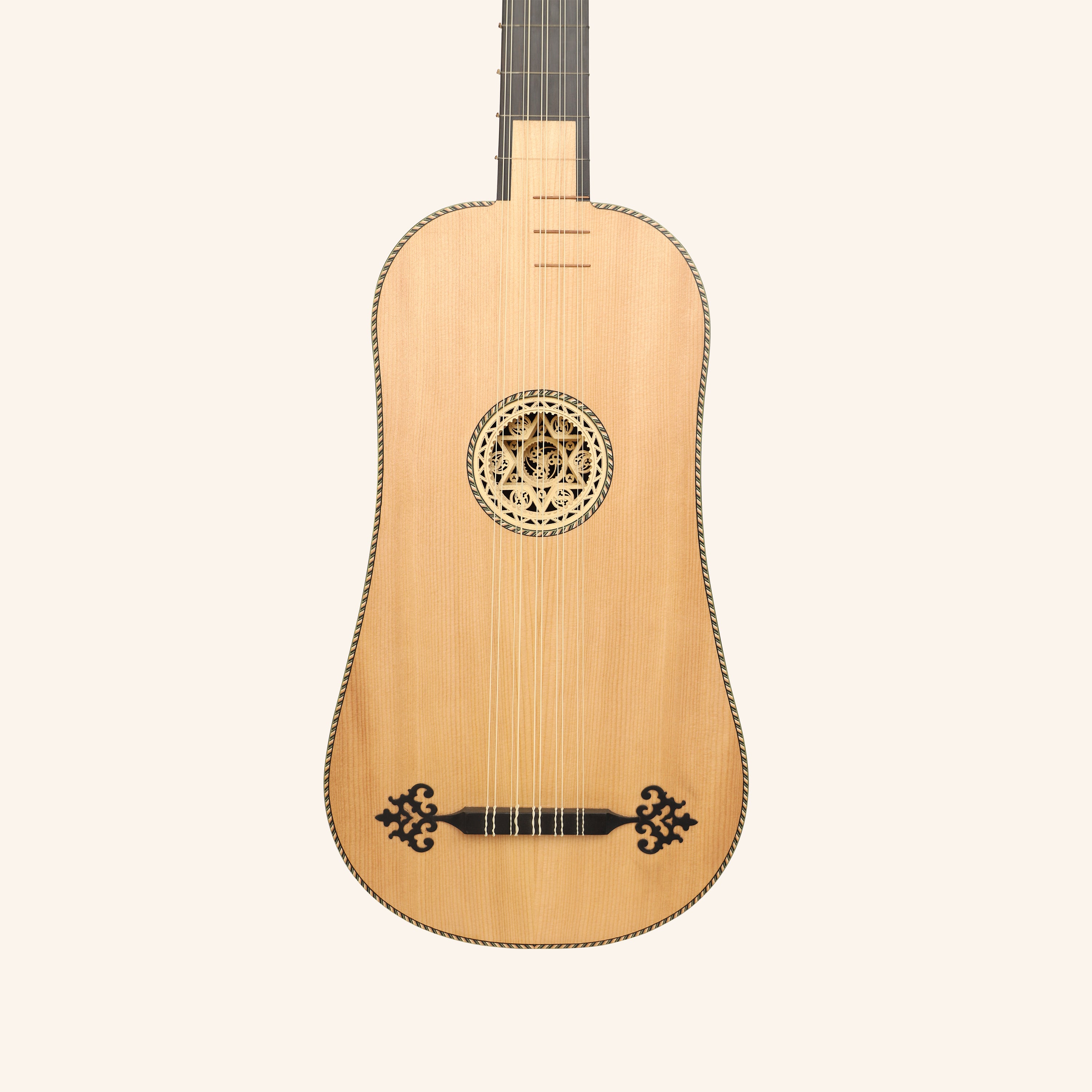 Heartland Sellas Baroque Guitar 5 Course Variegated Walnut Ebony