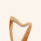 McHugh Atlas Harp 29 String Ash and Mahogany Squareback
