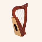Muzikkon O'Carolan Harp, 11 String Rosewood Knotwork