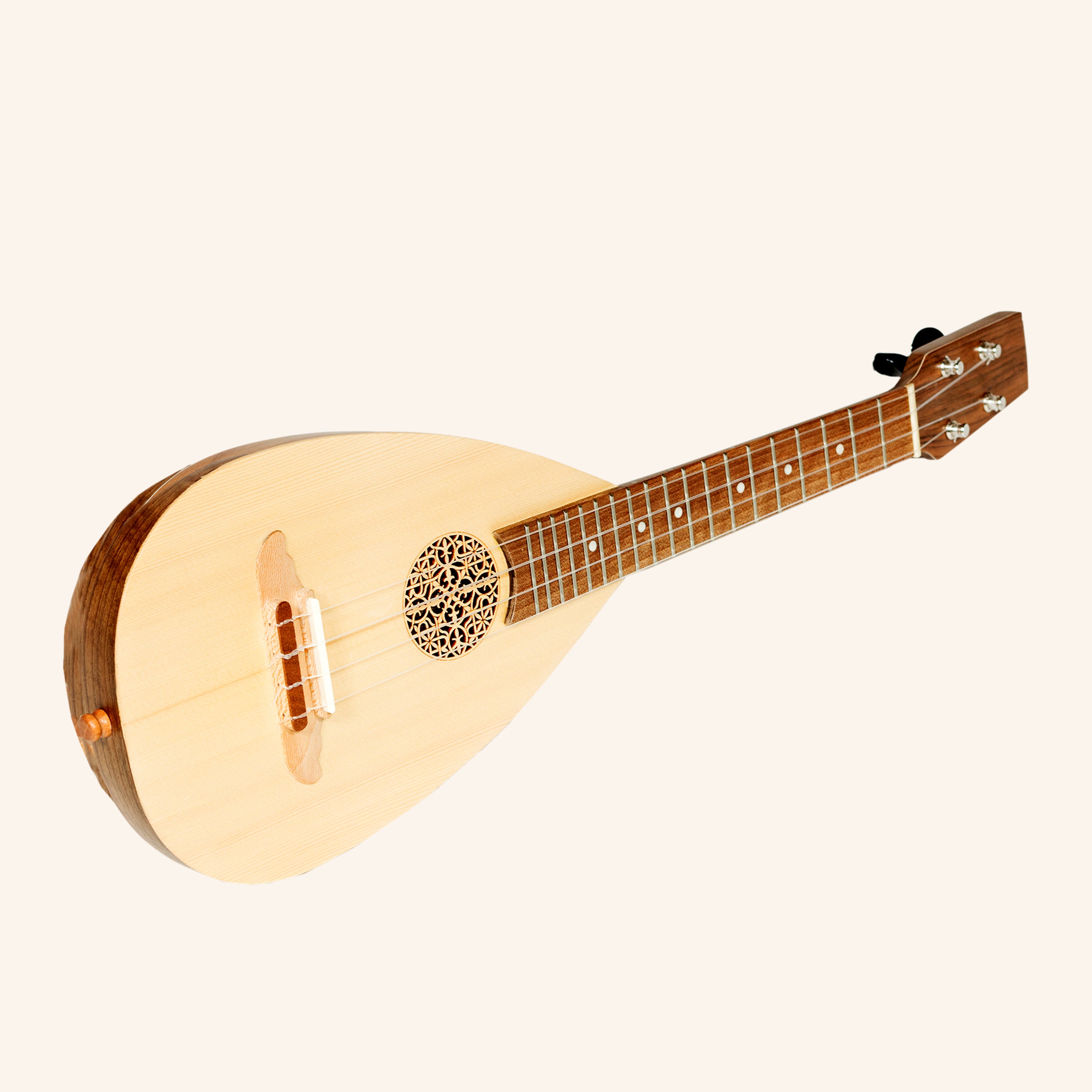 Heartland Baroque Ukulele, 4 String Soprano Walnut