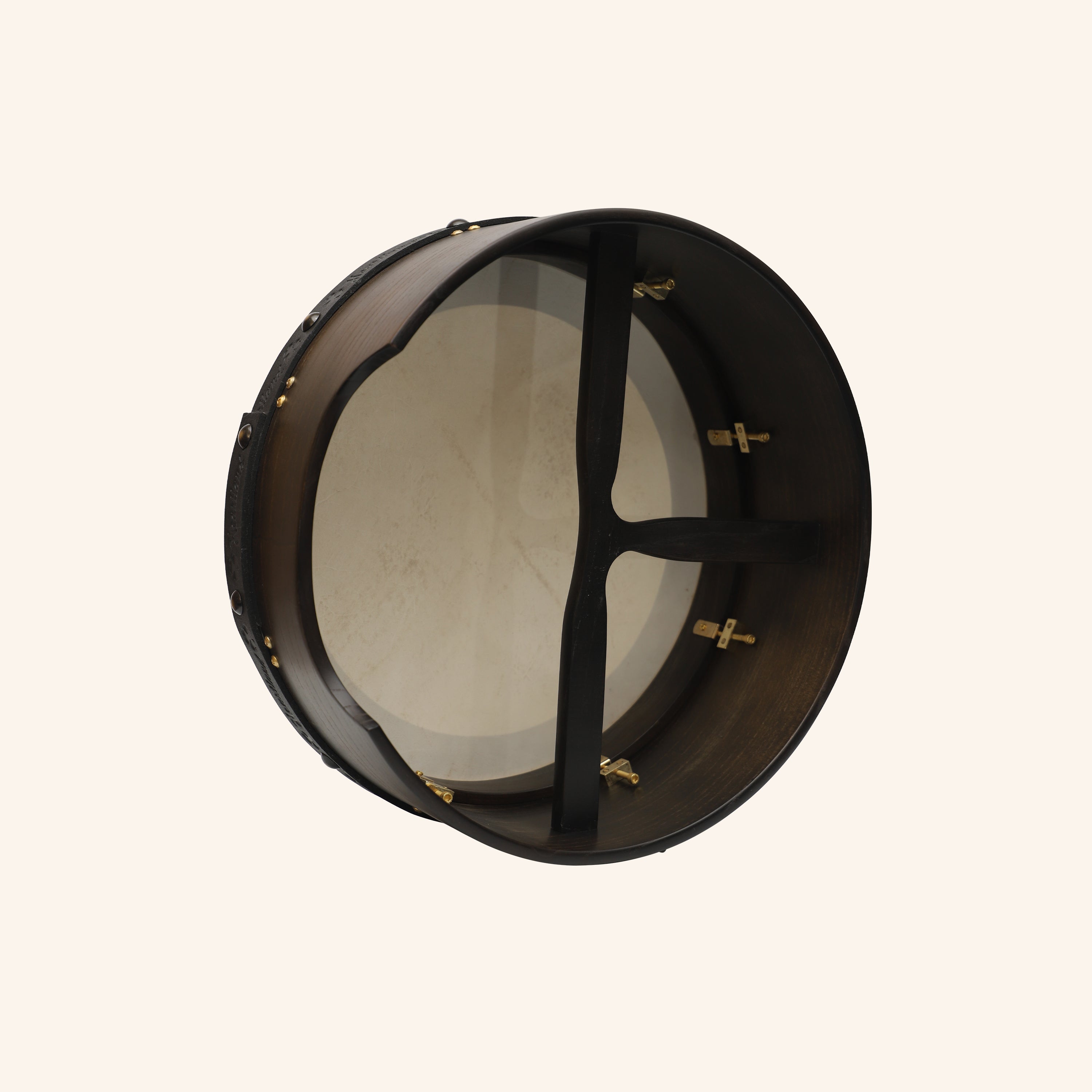 Muzikkon 16"X6" Heartland Tunable Irish Bodhran Drum Deep Rim with T-BAR & Taped Finish Deep Tune, Celtic Irish Bodhran