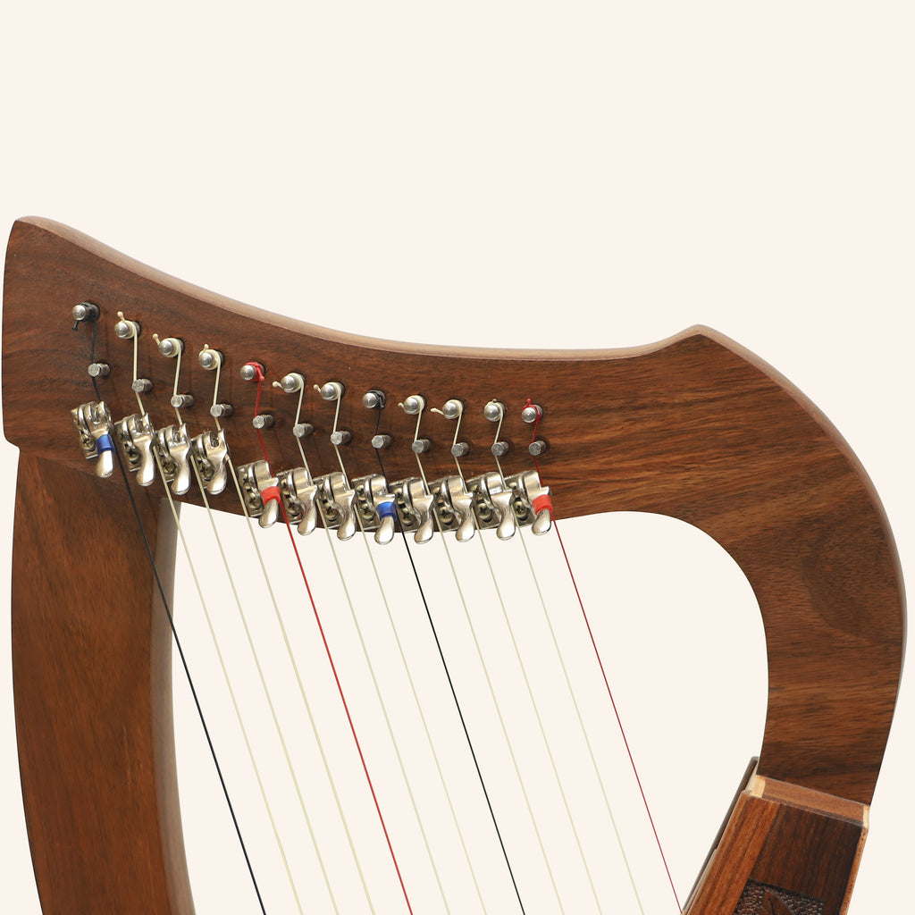 12 String O'Carolan Harp With Sharpening Levers