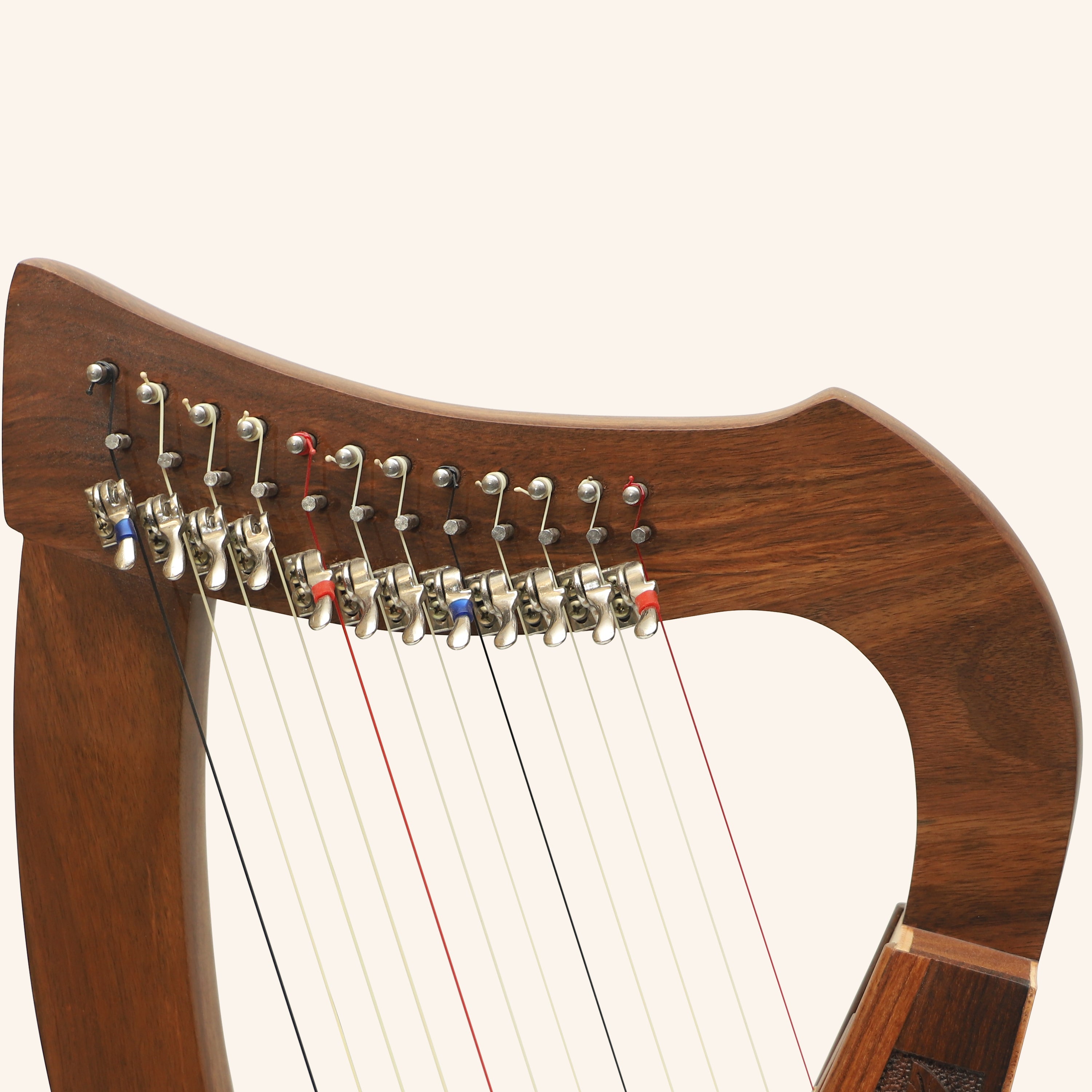 12 String O'Carolan Harp With Sharpening Levers