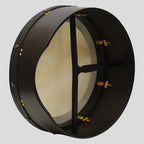 Muzikkon 16"X6" Heartland Tunable Irish Bodhran Drum Deep Rim with T-BAR & Taped Finish Deep Tune, Celtic Irish Bodhran