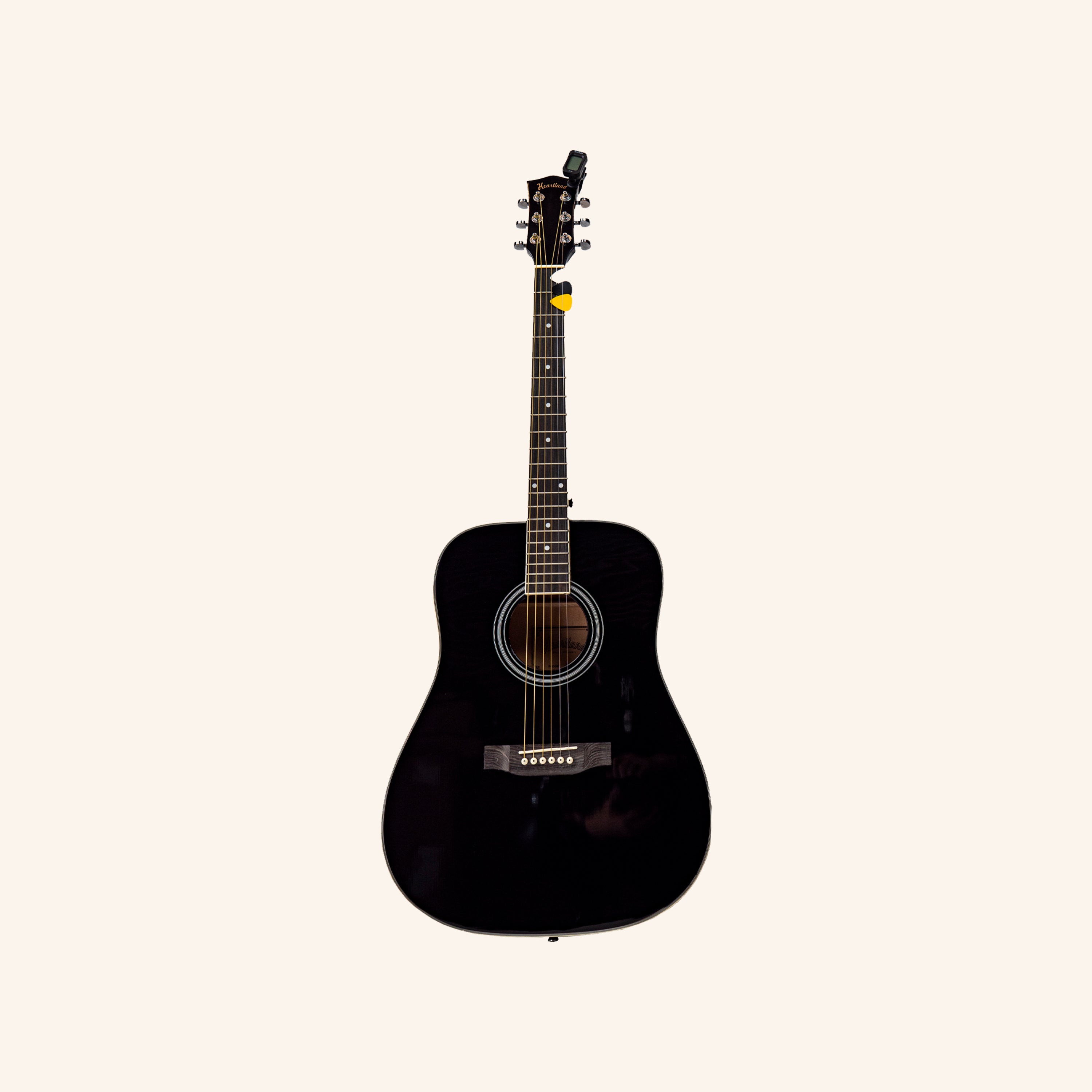 Heartland Spirit Dreadnought Steel String Guitar Kit Black