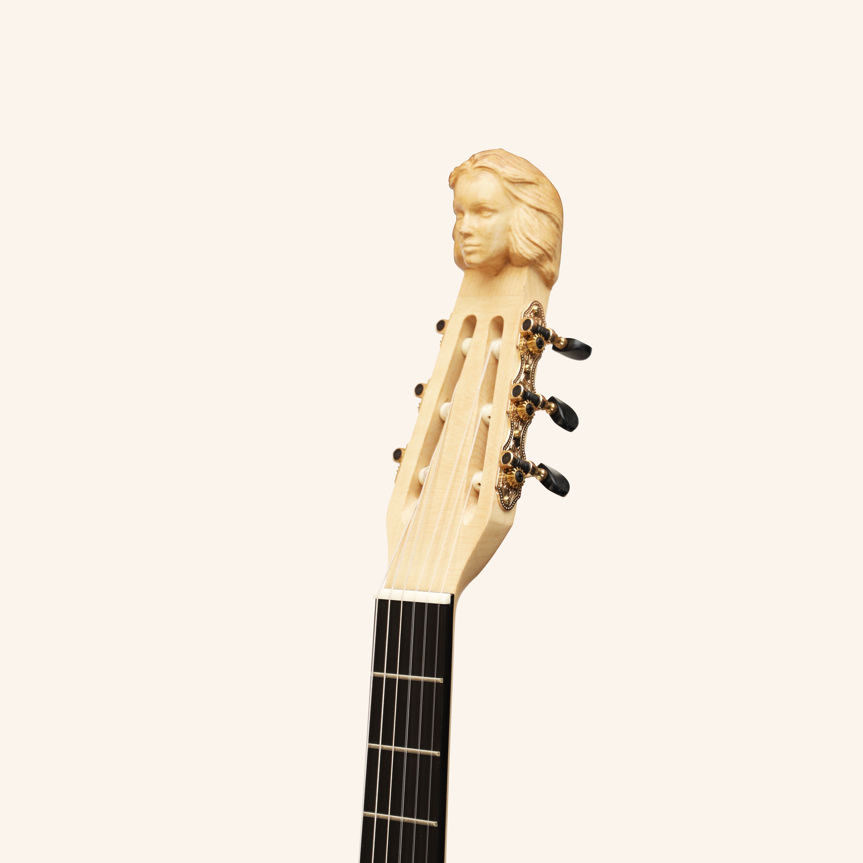 MUZIKKON LUTE GUITAR, 6 STRING WALNUT