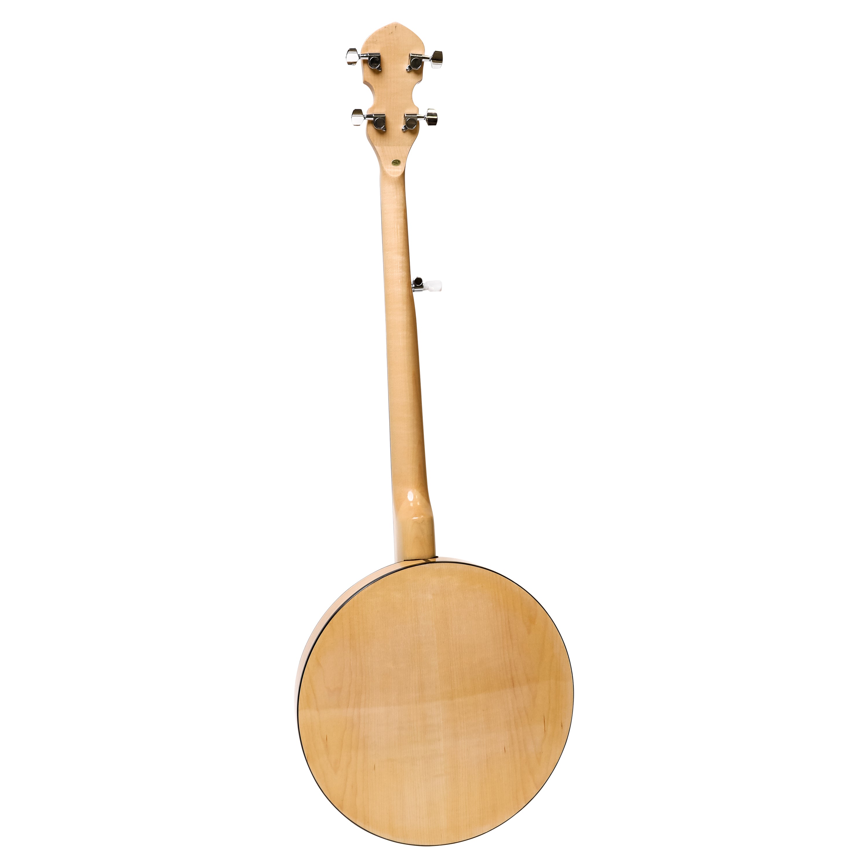 Heartland 5 String Deluxe Irish Banjo 24 Bracket with Closed Solid Back Maple Finish