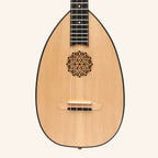 Heartland Baroque Ukulele, 4 String Baritone Variegated Walnut And Lacewood