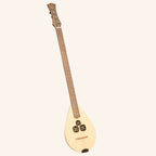 Heartland Wildwood Dulcimer Banjo, 4 String Variegated Walnut Lacewood Left Hand