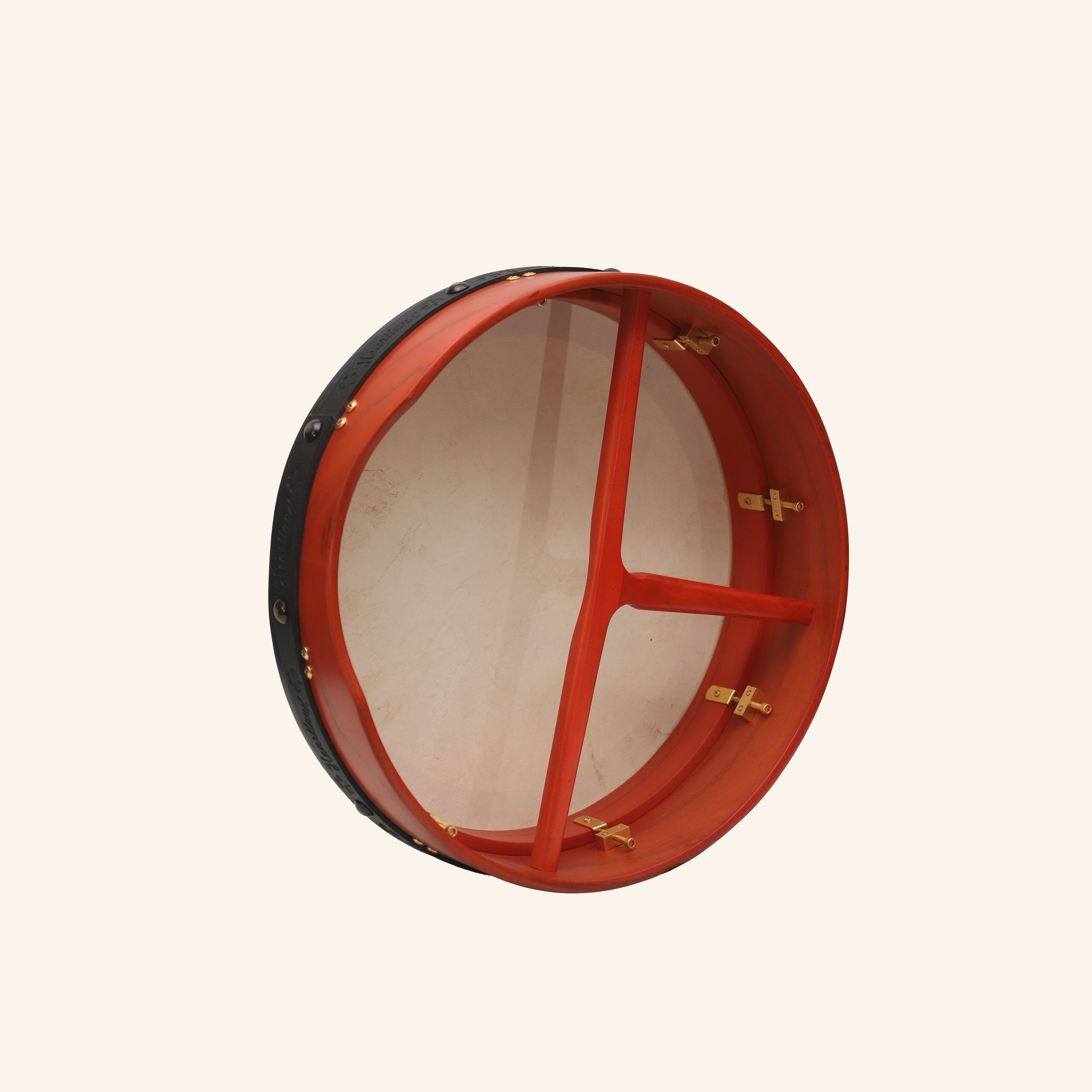 Muzikkon 16"X4" Heartland Tunable Irish Bodhran with T-BAR & Taped Finish Deep Tune