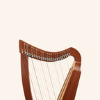 Muzikkon 24 String Trinity Cèilidh Harp Mahogany