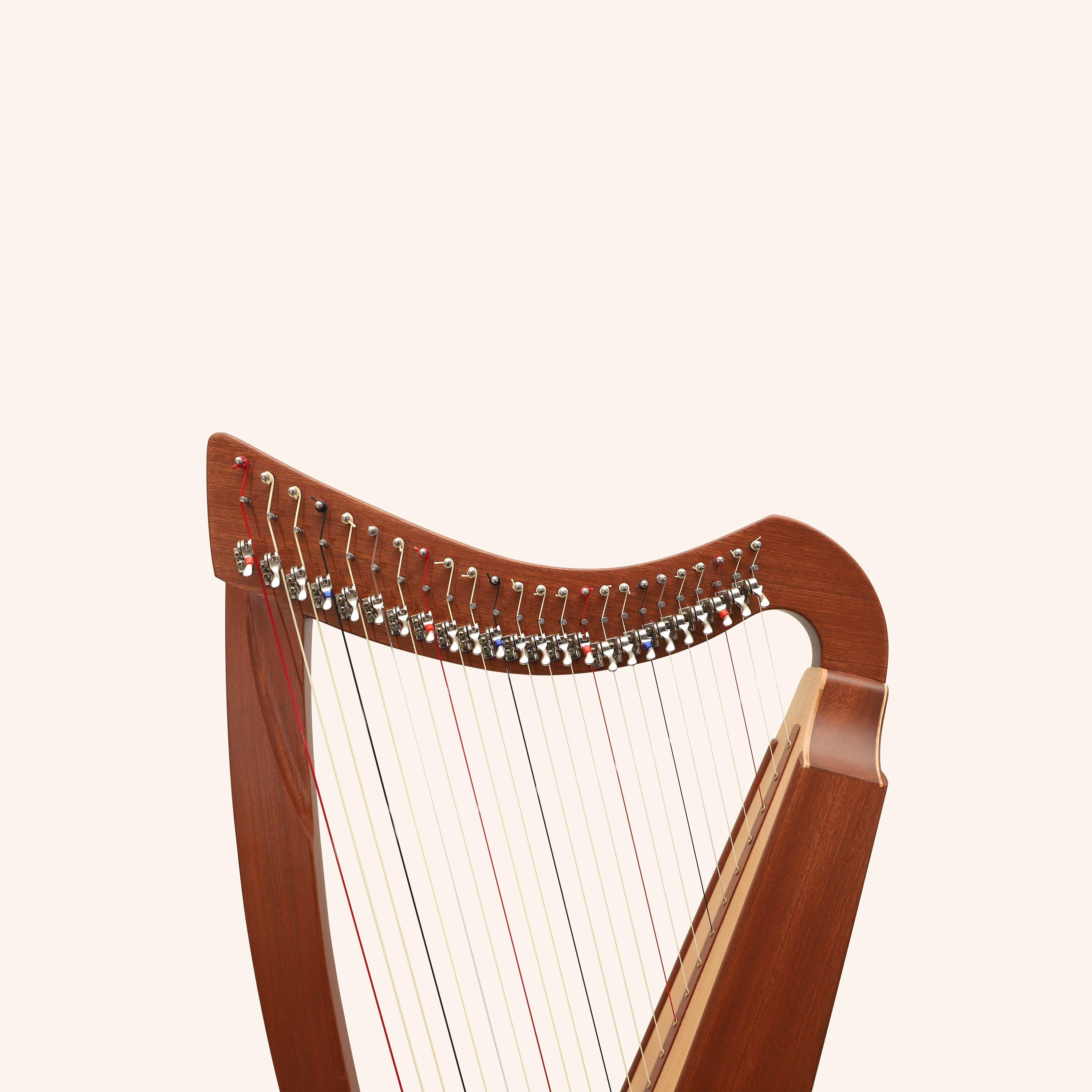 Muzikkon 24 String Trinity Cèilidh Harp Mahogany