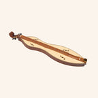 Mountain Dulcimer 4 String F-Hole Rosewood With Purfling
