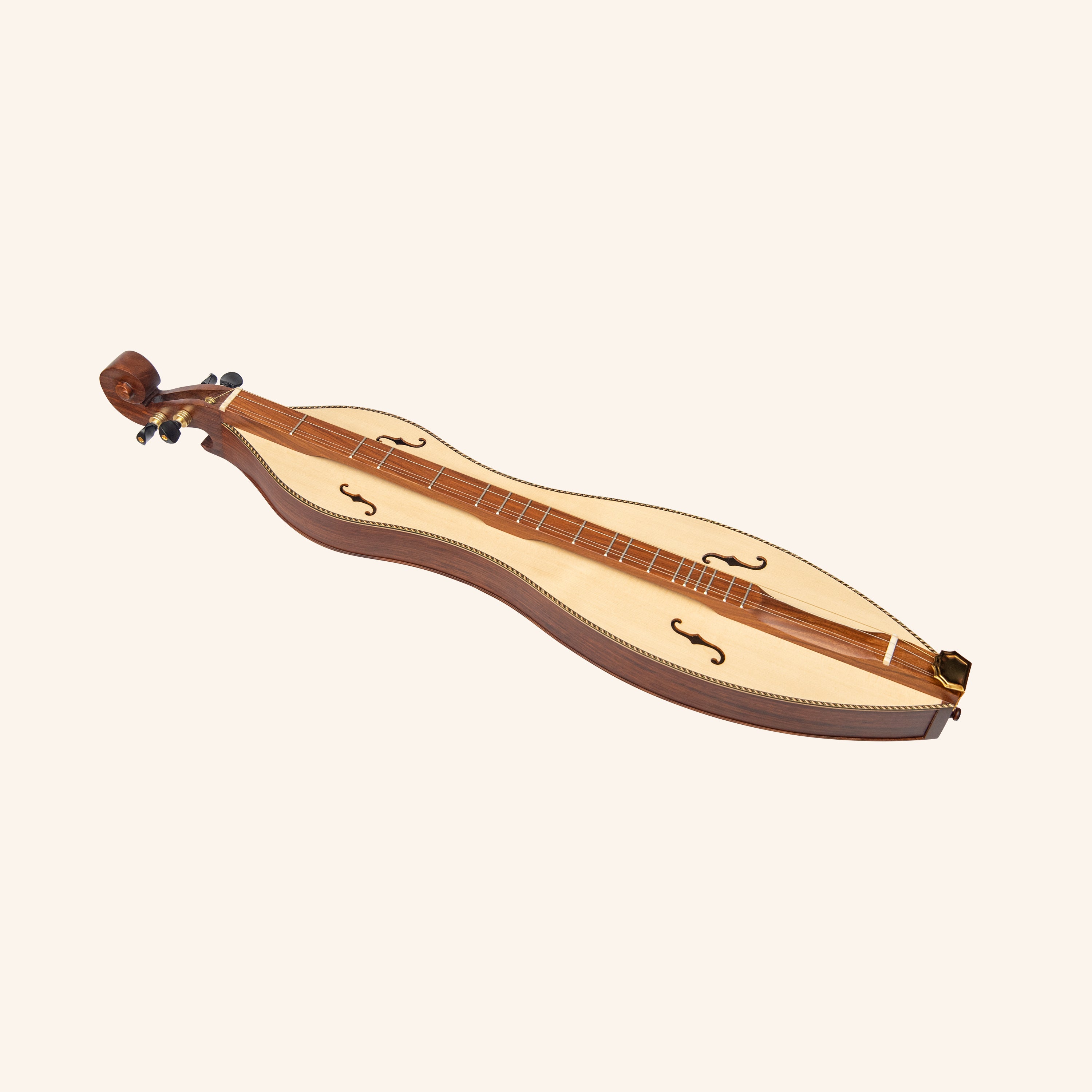 Mountain Dulcimer 4 String F-Hole Rosewood With Purfling