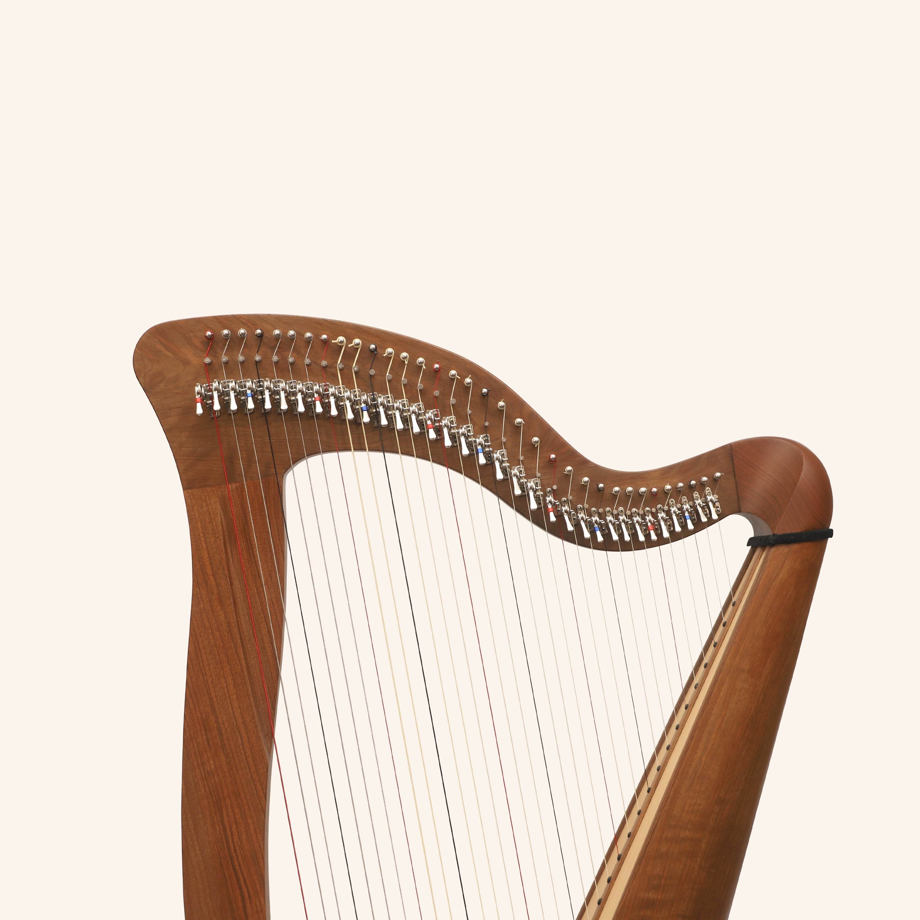 McHugh Harp 34 Strings Walnut Wood Round back