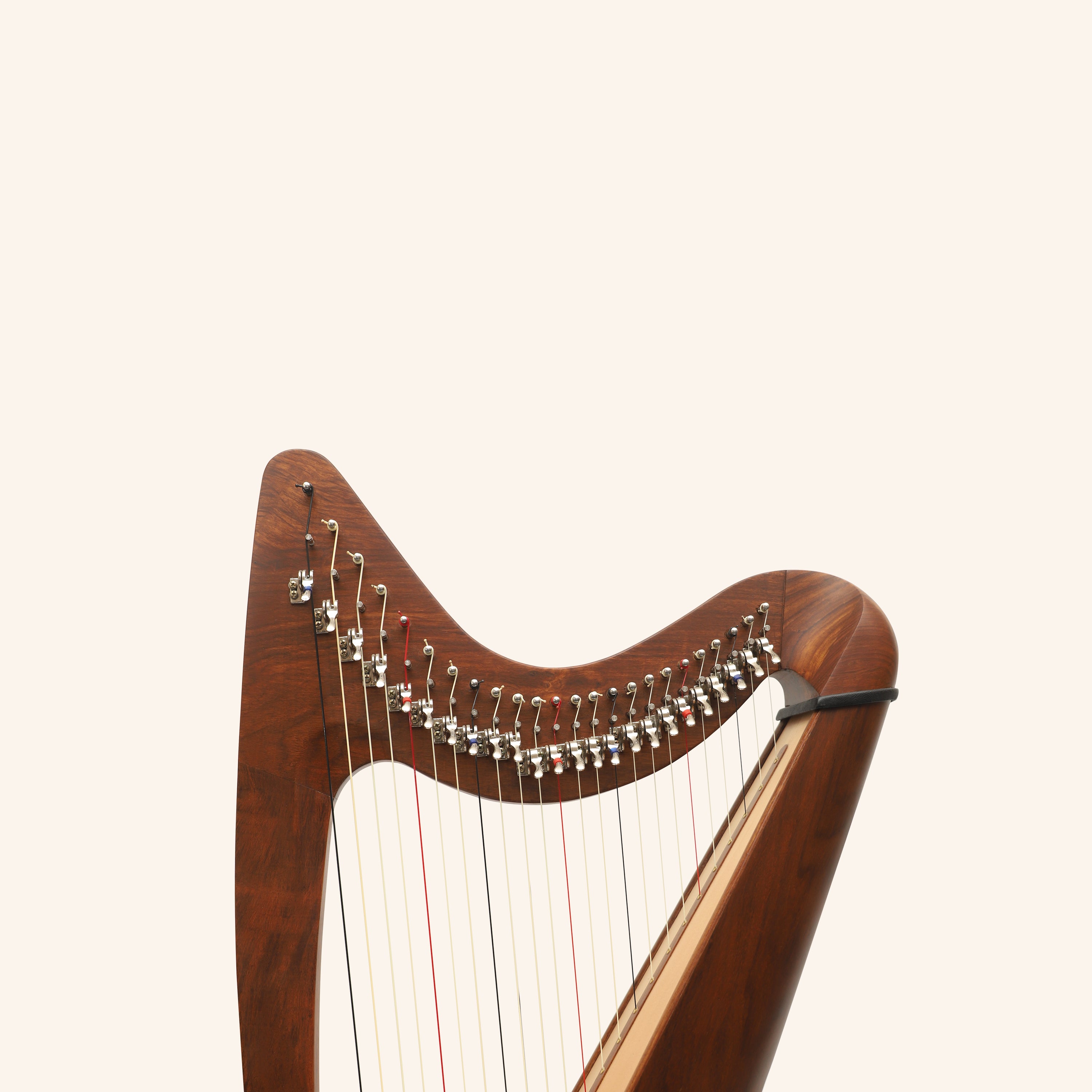 24 String Claddagh Harp Rosewood