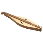 Mountain Dulcimer, 4 String Teardrop Turn Scroll F-Hole Walnut