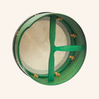 Muzikkon 14"X6" Heartland Tunable Irish Bodhran Drum Deep Rim with T-BAR & Taped Finish Deep Tune