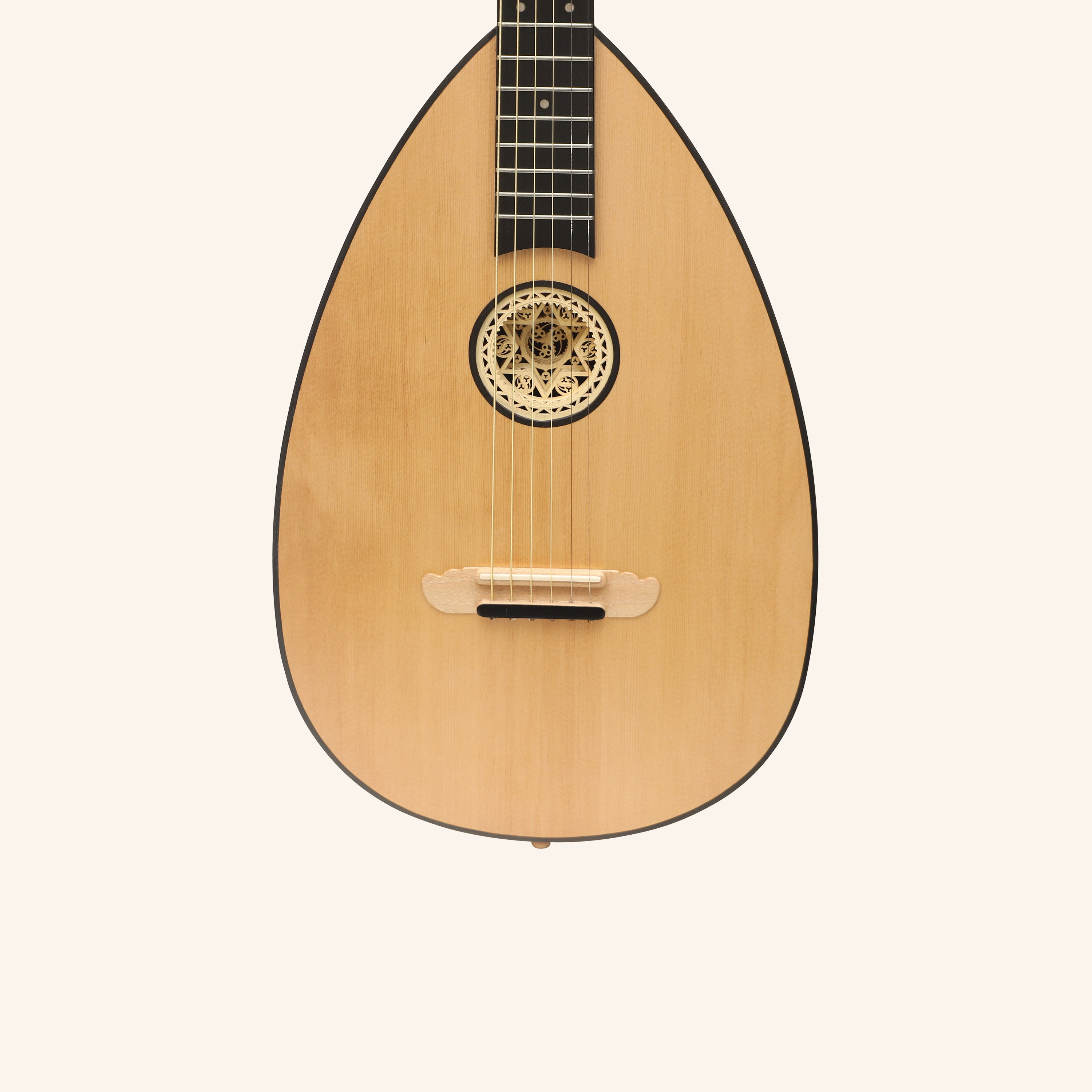 MUZIKKON LUTE GUITAR, 6 STRING MAPLE