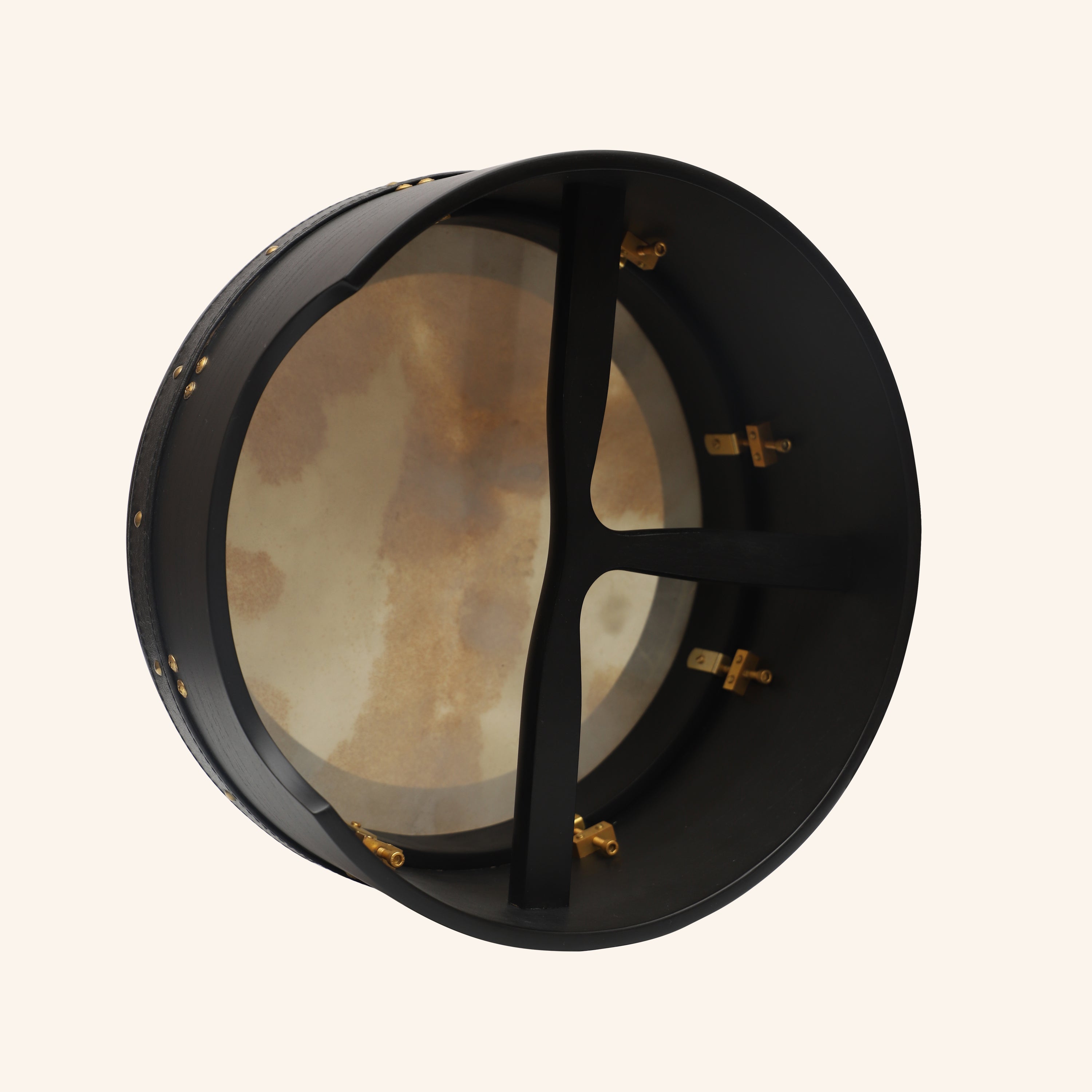 Muzikkon 14"X6" Heartland Tunable Irish Bodhran Drum Deep Rim with T-BAR & Taped Finish Deep Tune