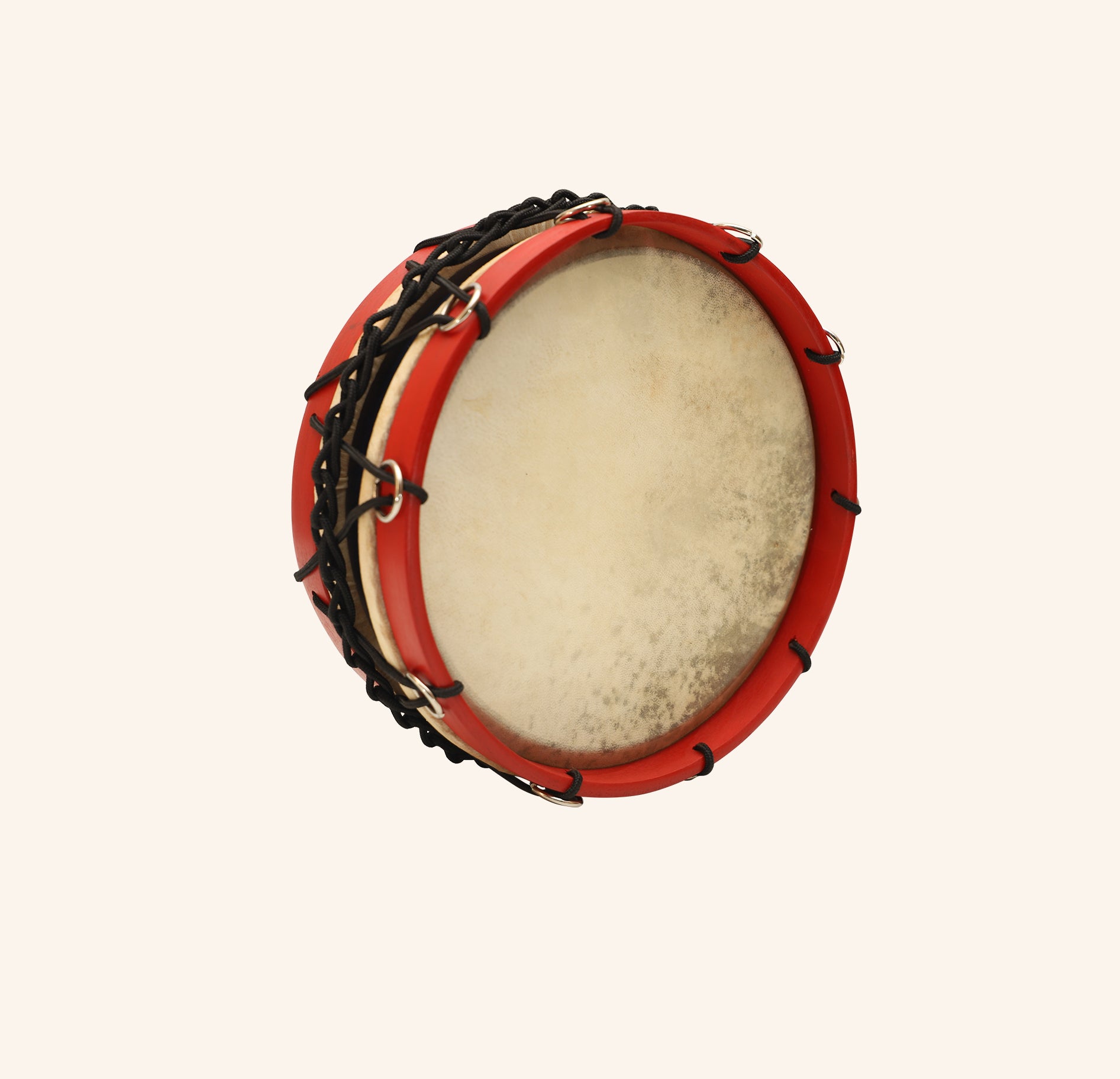 MUZIKKON TABOR DRUM 10 INCH RED