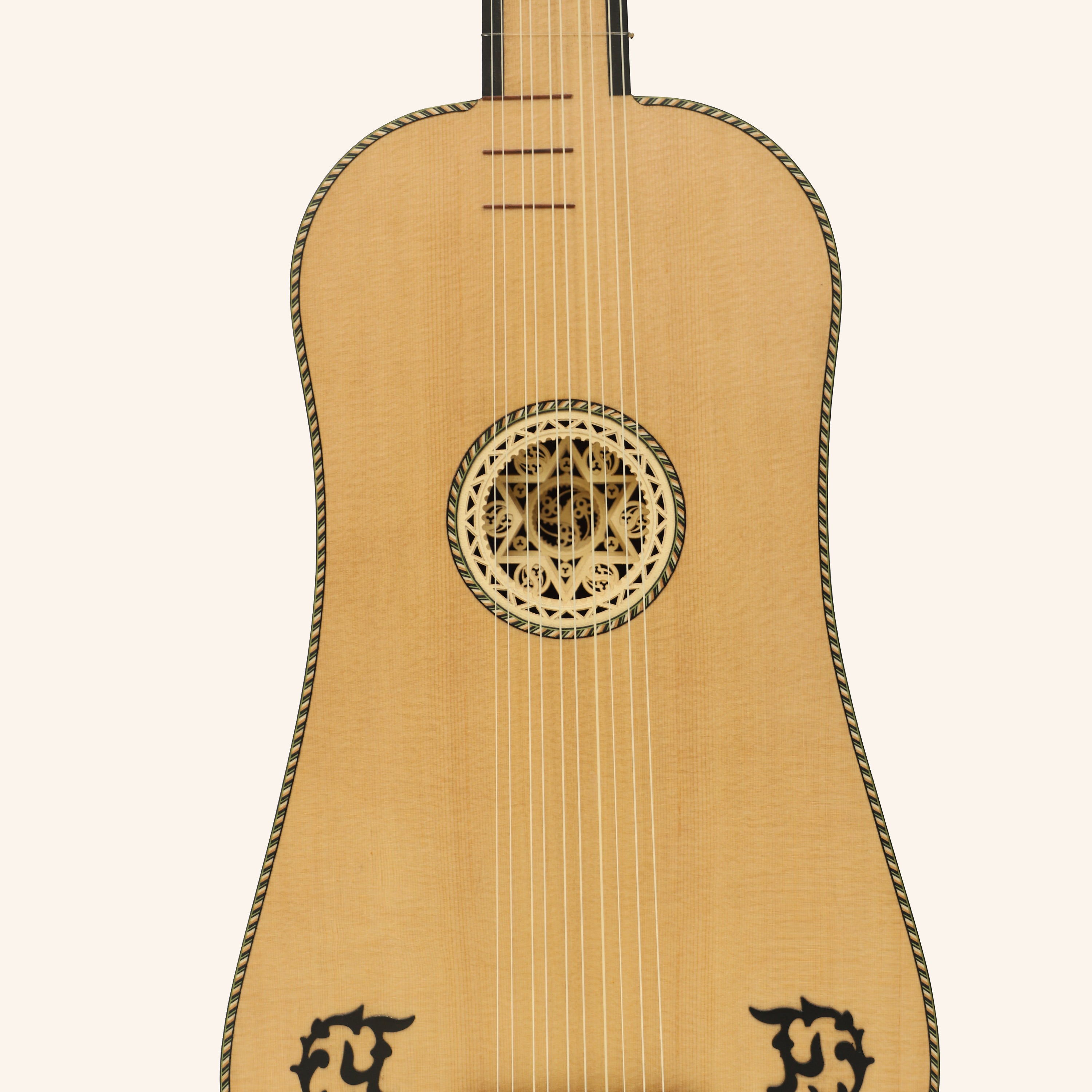 Heartland Sellas Baroque Guitar, 5 Course Walnut Left Hand