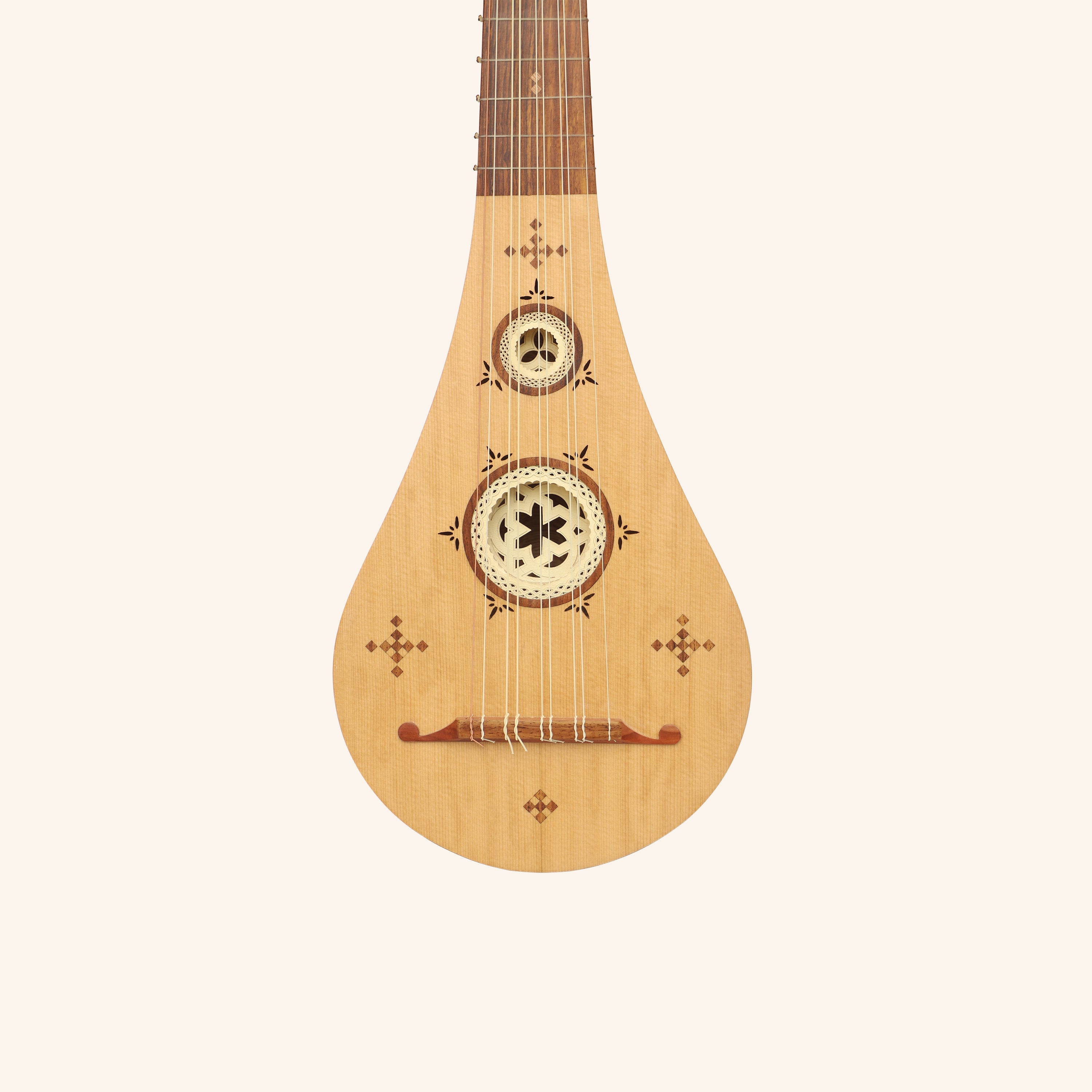 5 Course Medieval Gittern Lacewood by Muzikkon