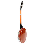 Heartland 5 String Irish Banjo Left Handed Player Series 24 Bracket with Closed Solid Back Sunburst Finish