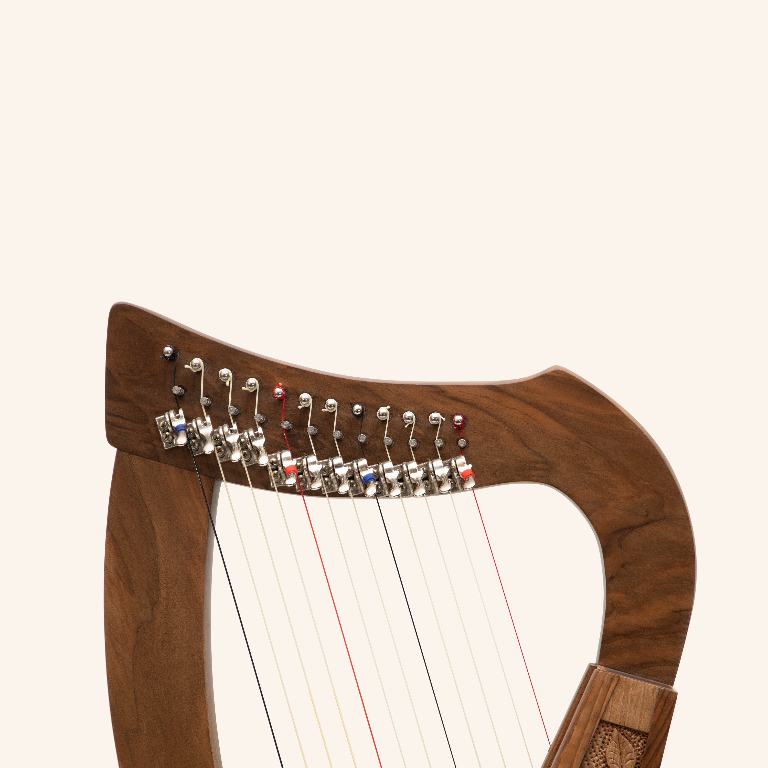 12 String O'Carolan Harp With Sharpening Levers