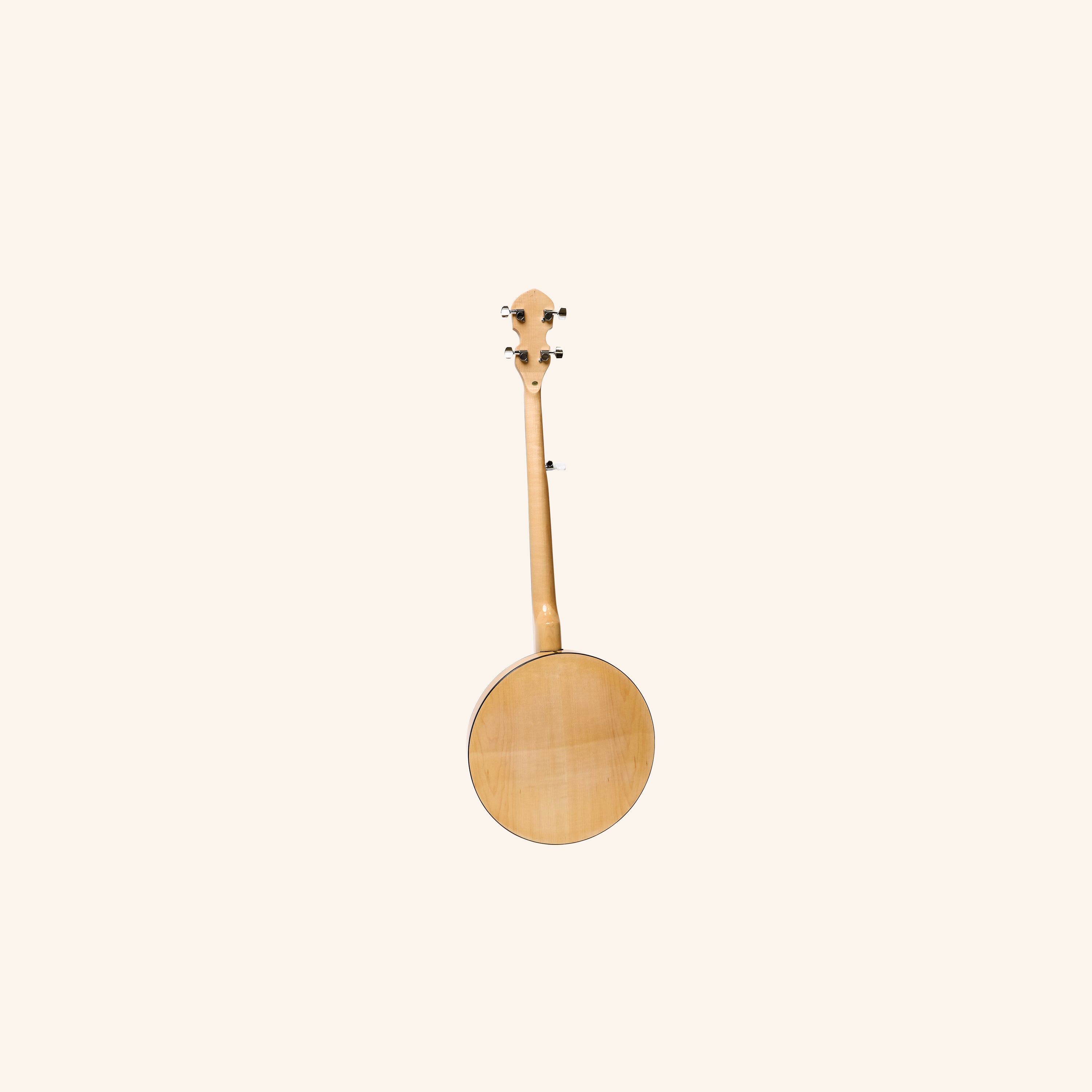 Heartland 5 String Deluxe Irish Banjo 24 Bracket with Closed Solid Back Maple Finish