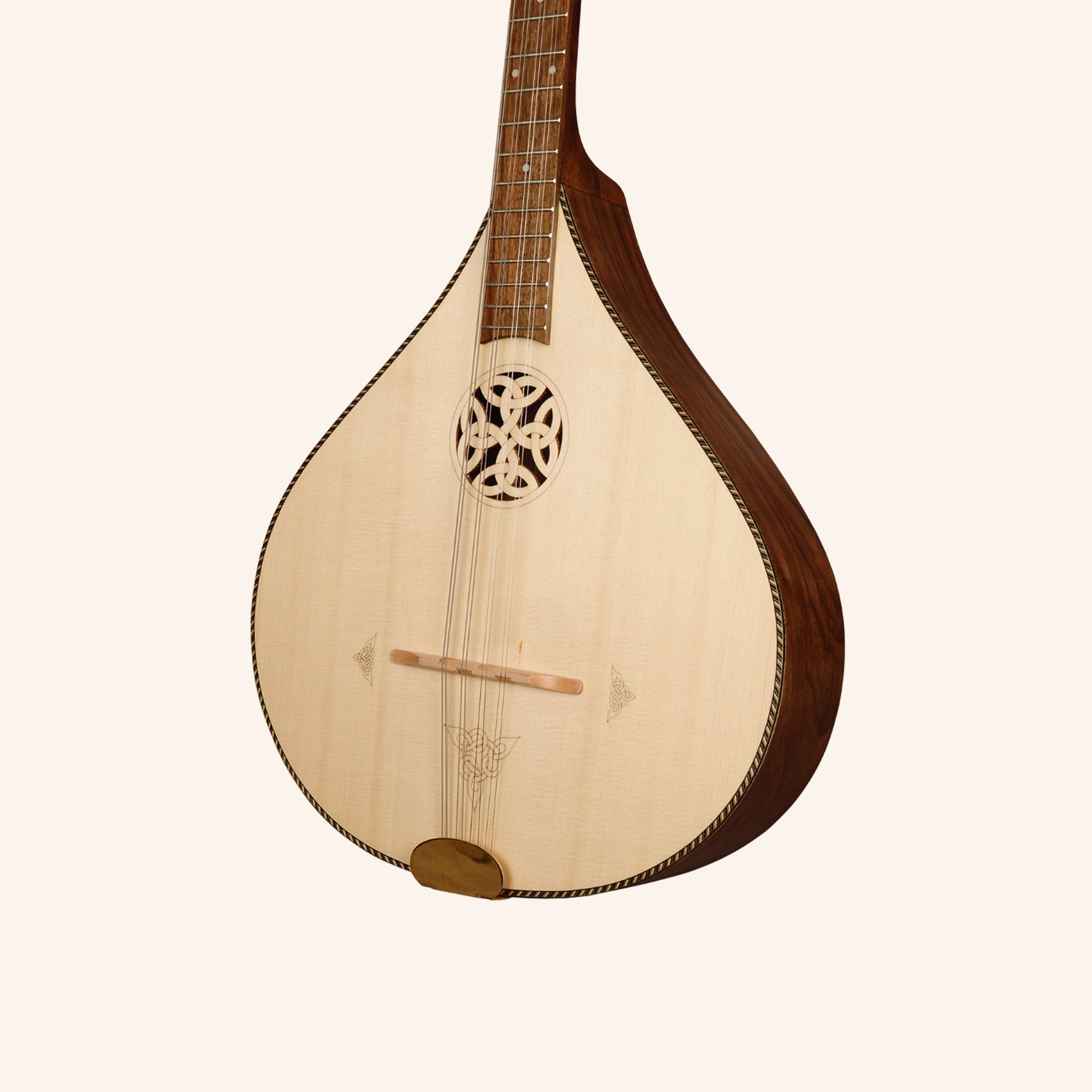 Traditional Irish Bouzouki, 8 Strings Walnut with Spruce Top C103 Purfling
