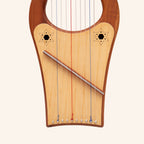 Muzikkon Mini Kinnor Harp, 10 String Red Cedar