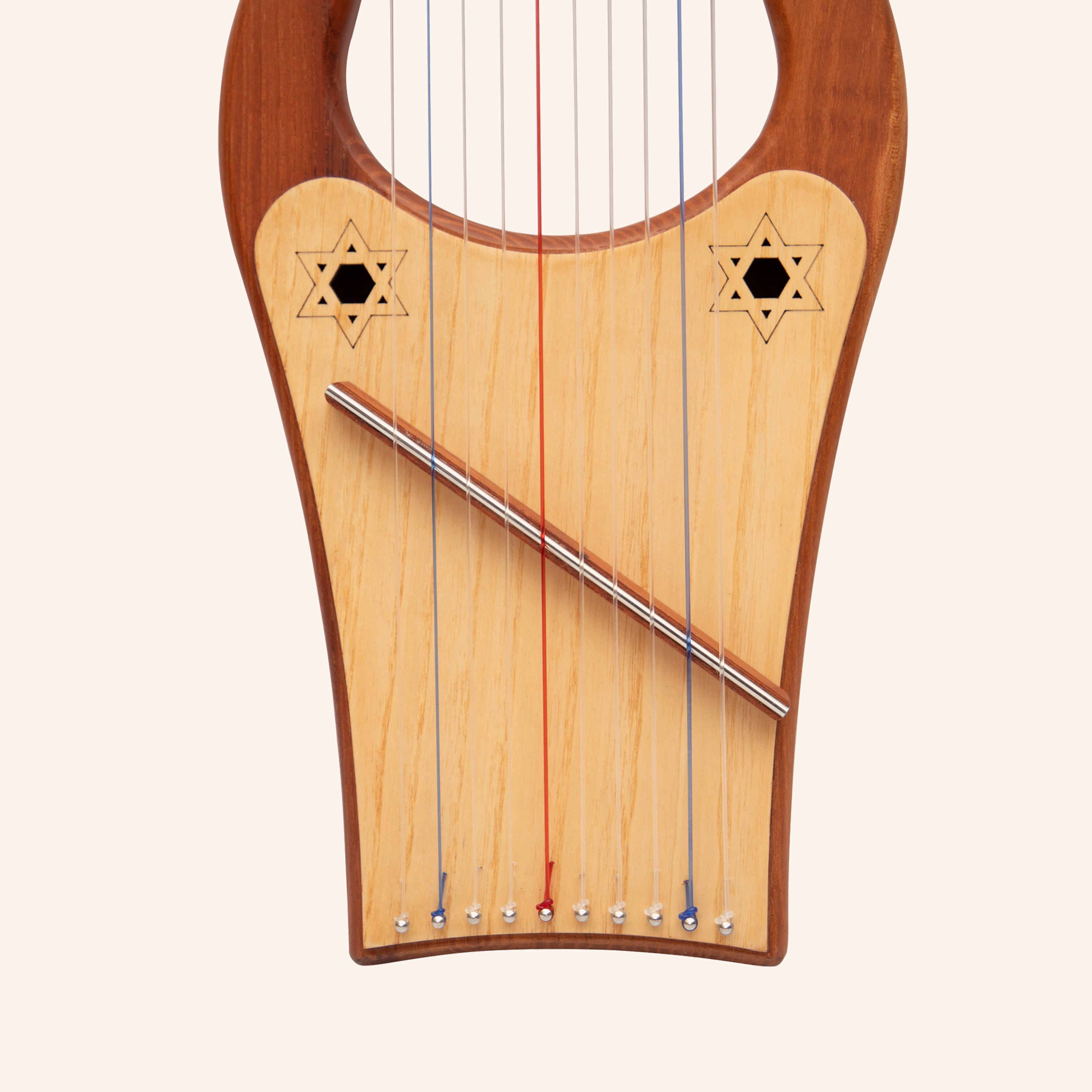 Muzikkon Mini Kinnor Harp, 10 String Red Cedar