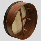 Muzikkon 16"X6" Heartland Tunable Irish Bodhran Drum Deep Rim with T-BAR & Taped Finish Deep Tune, Celtic Irish Bodhran