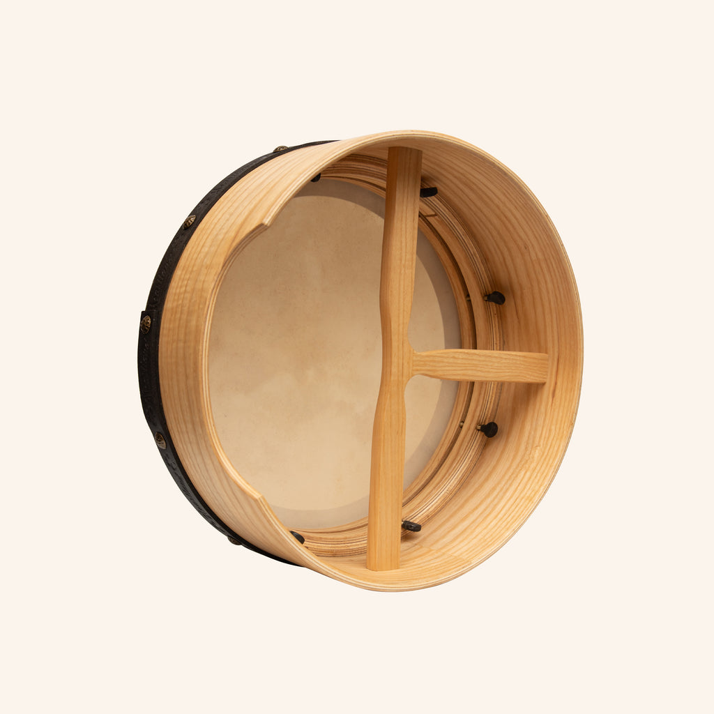 Muzikkon 15”x6" Premium Celtic Irish Bodhran with Easy Tune System Deep Rim T-BAR & Taped Finish