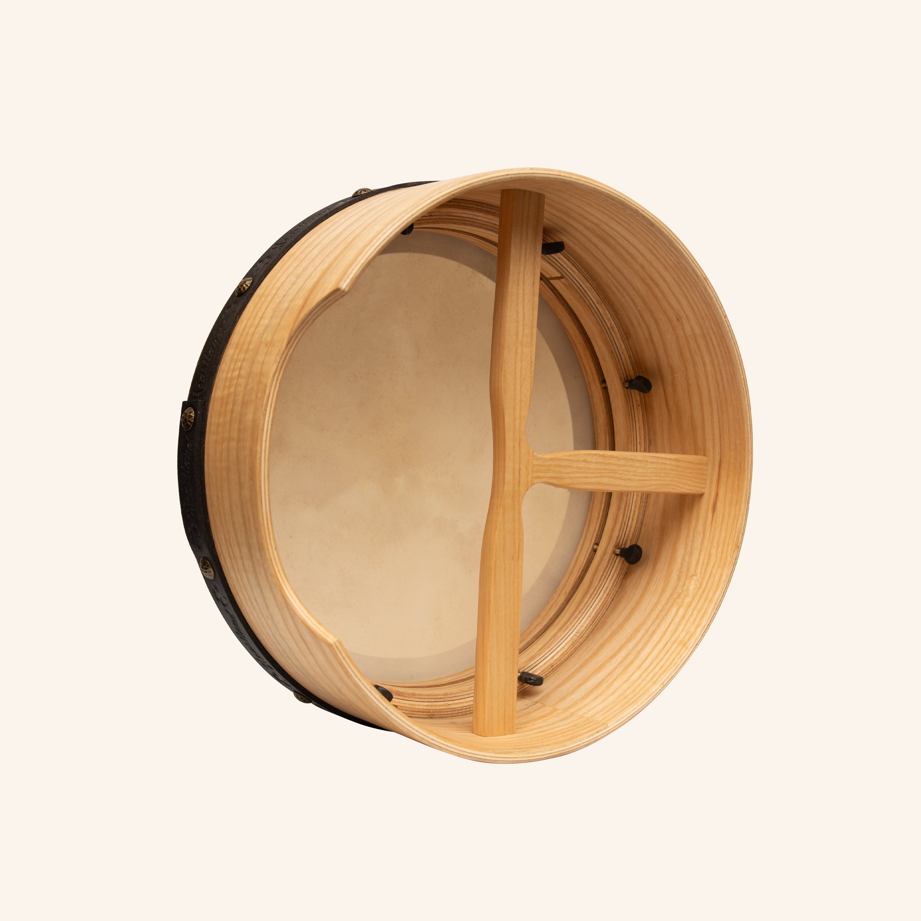 Muzikkon 15”x6" Premium Celtic Irish Bodhran with Easy Tune System Deep Rim T-BAR & Taped Finish