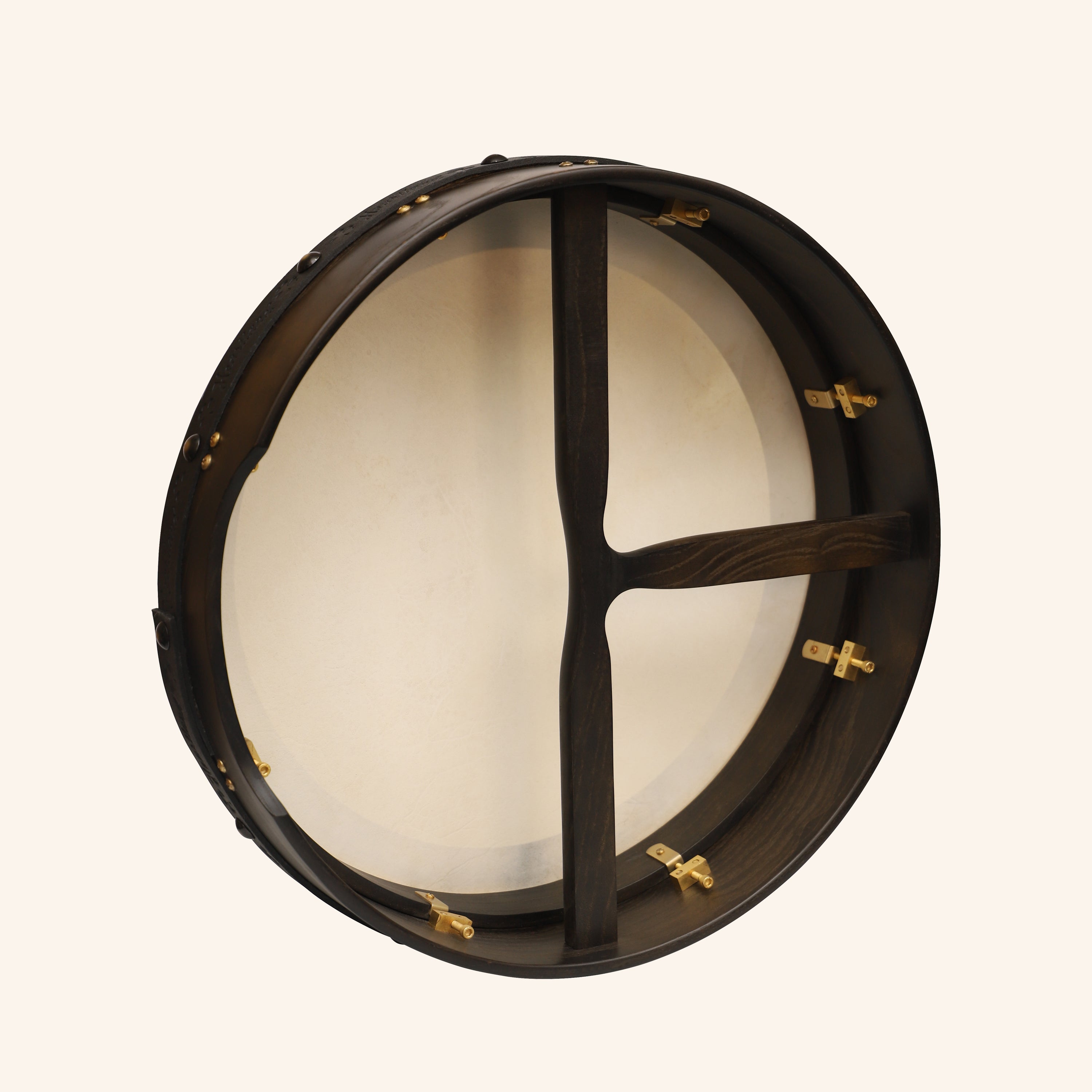 Muzikkon 18"X4" Heartland Tunable Irish Bodhran Drum with T-Bar & Taped Finish Deep Tune