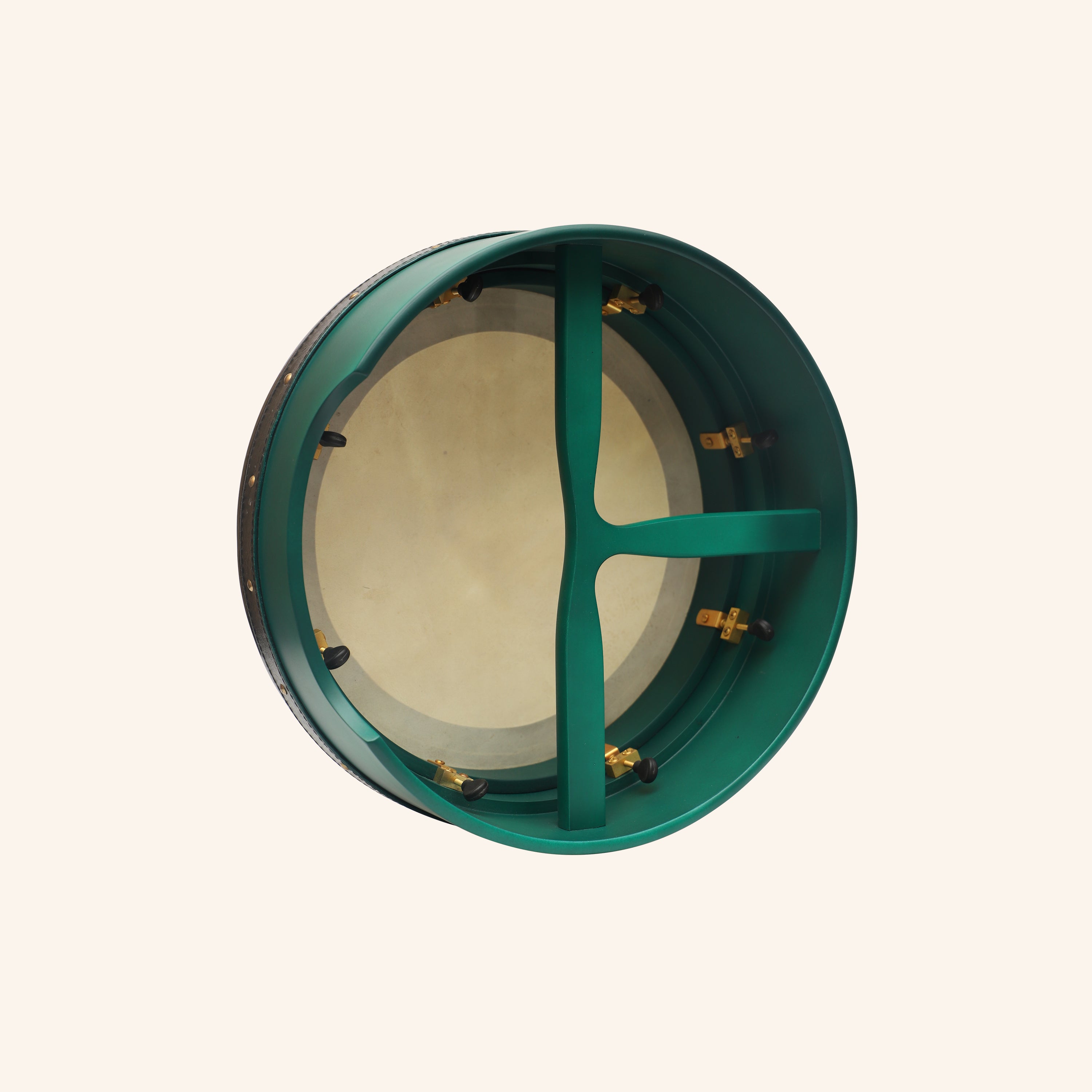 Muzikkon 15”x5" (38x12.5 cm) Premium Celtic Irish Bodhran With Easy Tune System Deep Rim T- Bar & Taped Finish