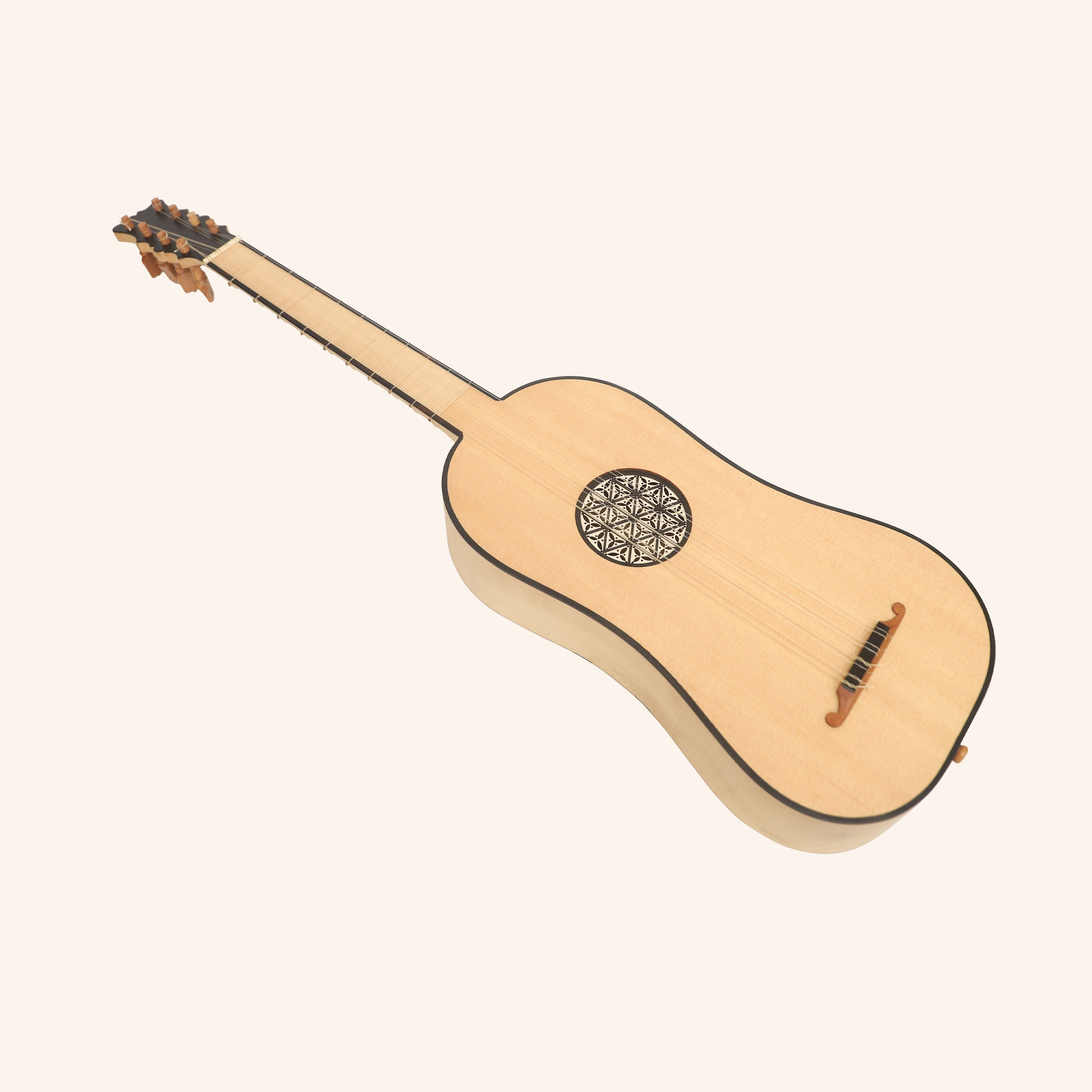 Luth Ébène Renaissance Guitar, 4 course (1st course double string)