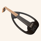 Muzikkon Electric Arabic Frame Oud With Pegs, Lacewood Black
